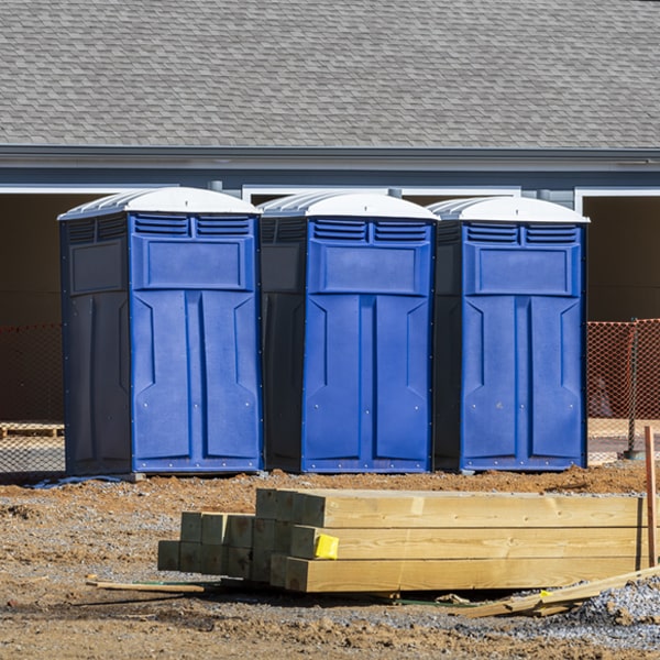 is there a specific order in which to place multiple porta potties in Sackets Harbor NY